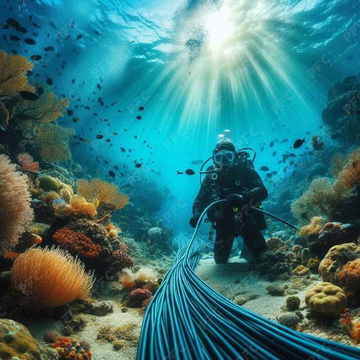 ساختار کابل زیر دریایی فیبر نوری